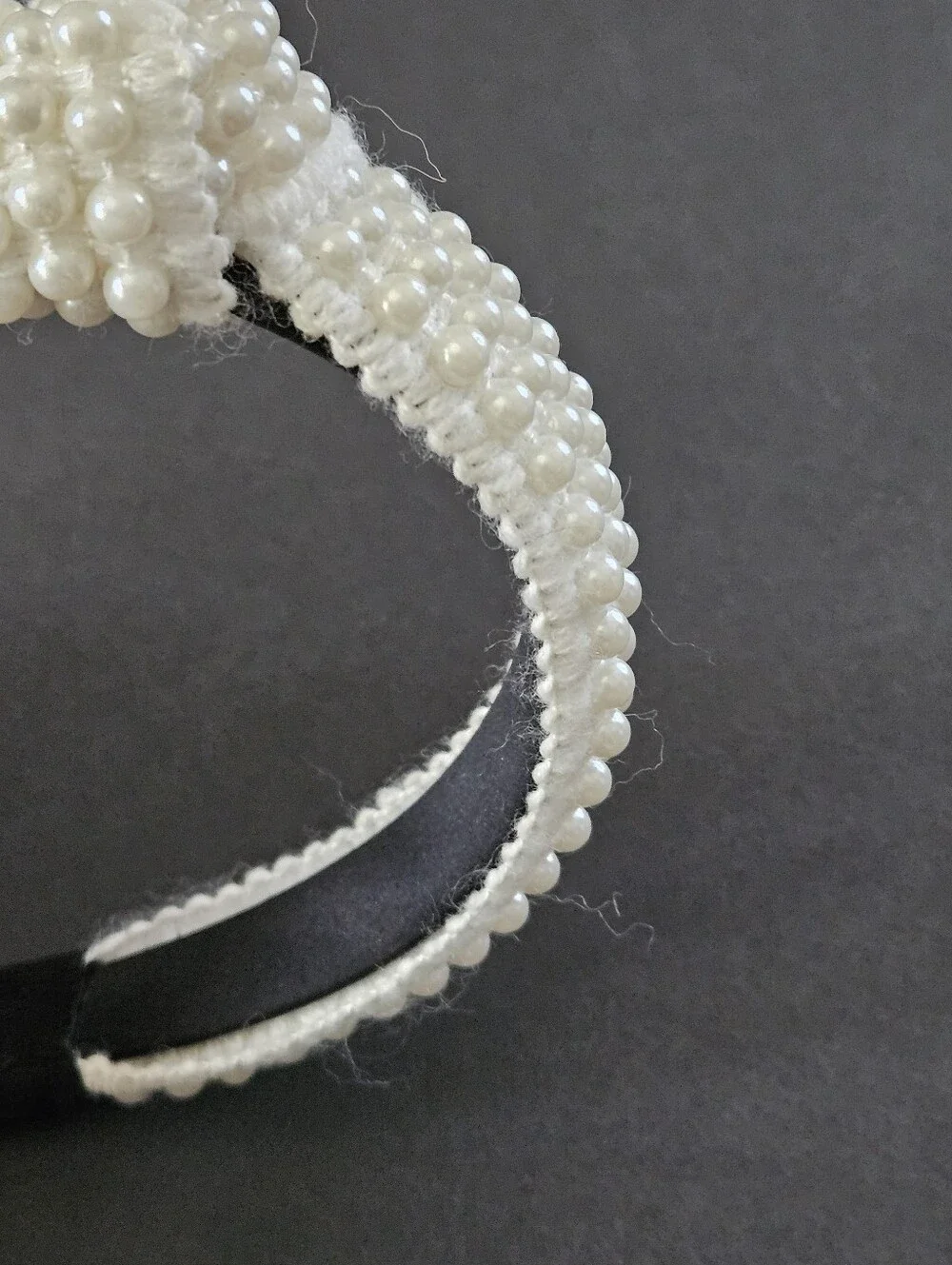 White Pearl Embellished Headband